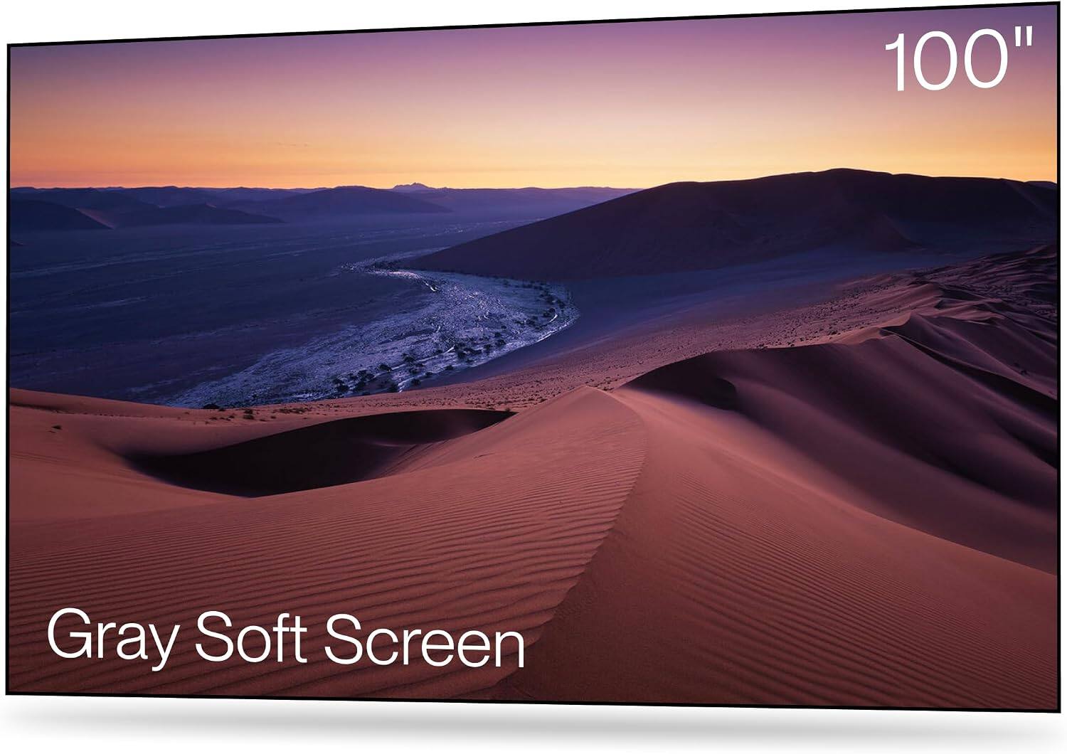 100" Gray Soft Screen