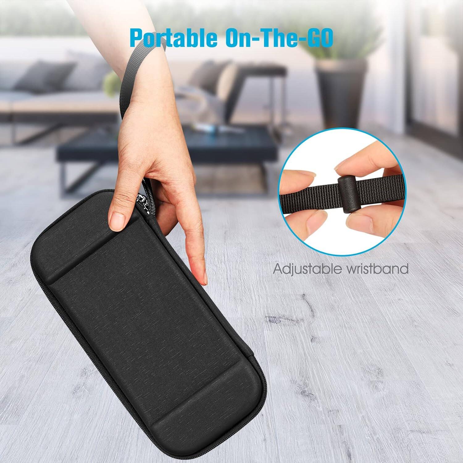 Portable On-The-GO  
Adjustable wristband