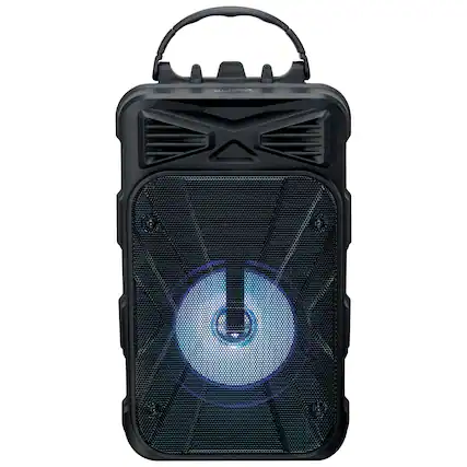 Front. iLive - iLive Tailgate Party Karaoke Speaker Speaker with Microphone and Carry Handle, ISB202B.