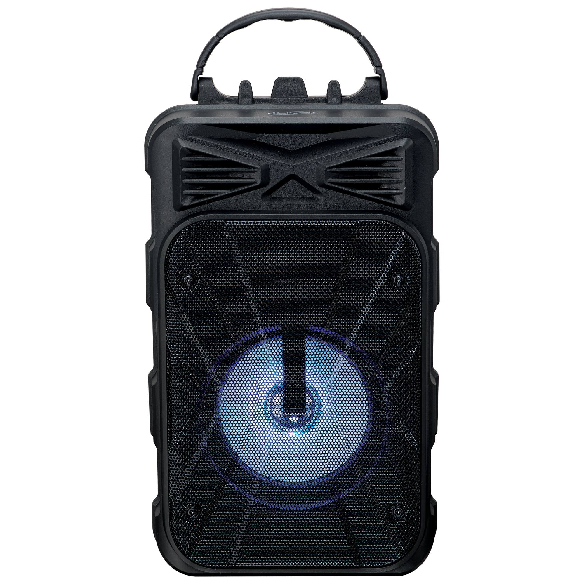 Front. iLive - iLive Tailgate Party Karaoke Speaker Speaker with Microphone and Carry Handle, ISB202B.