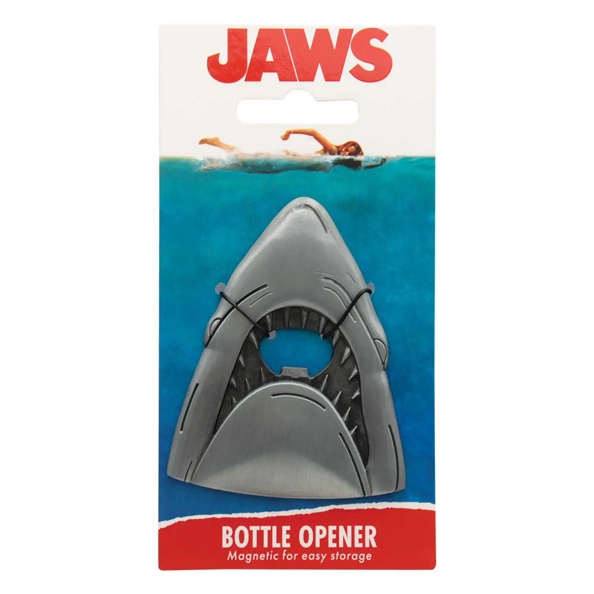 JAWS BOTTLE OPENER  
Magnetic for easy storage