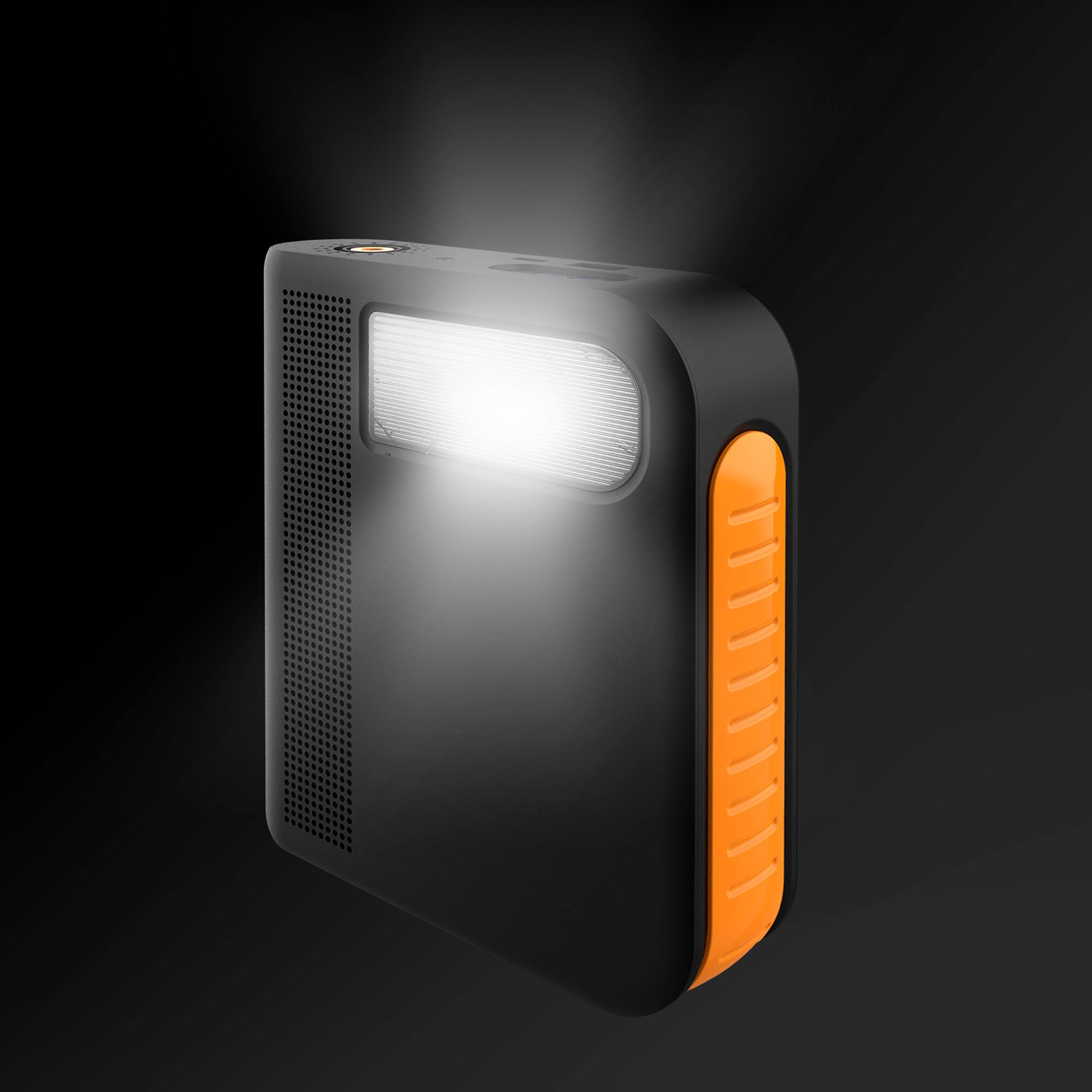 Alt View 2. ToughTested - Phoenix Jump Starter With Powerbank, Tire Inflator and Emergency Roadside Light - Black.