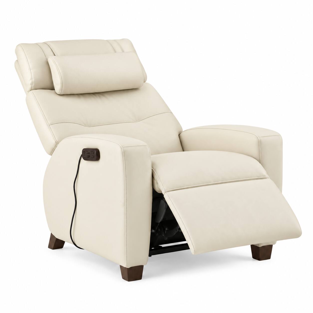Alt View 6. Human Touch - Human Touch Vesta ZG Leather Zero Gravity Recliner with Heat & Vibration Massage - Cream.