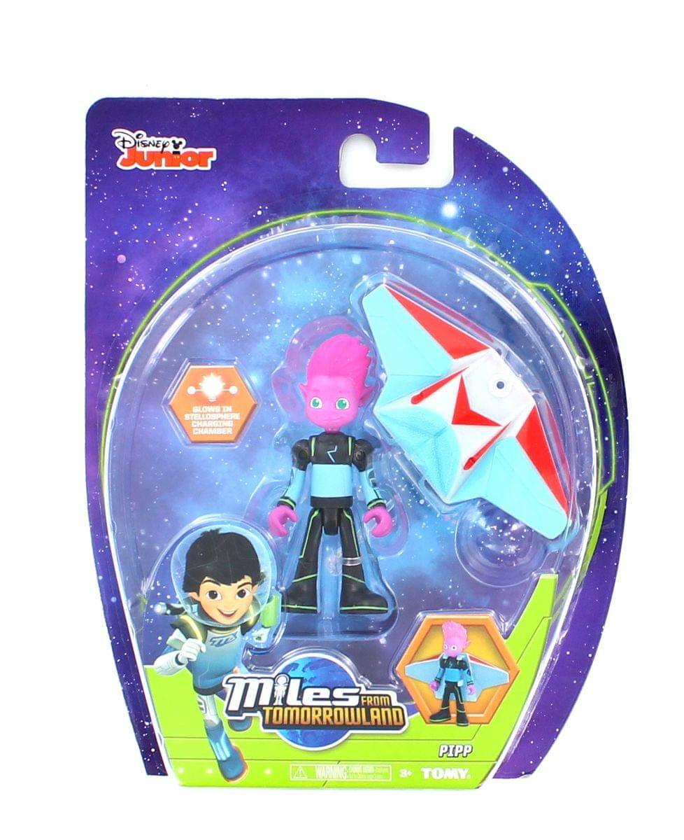 DISNEY Junior  
GLOWS IN STELLOSPHERE CHARGING CHAMBER  
Miles from Tomorrowland  
A WARNING  
PIPP  
3+  
TOMY