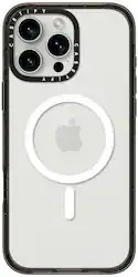 CASETiFY - Impact Case with MagSafe for Apple iPhone 16 Pro Max - Clear/Black - Front_Zoom