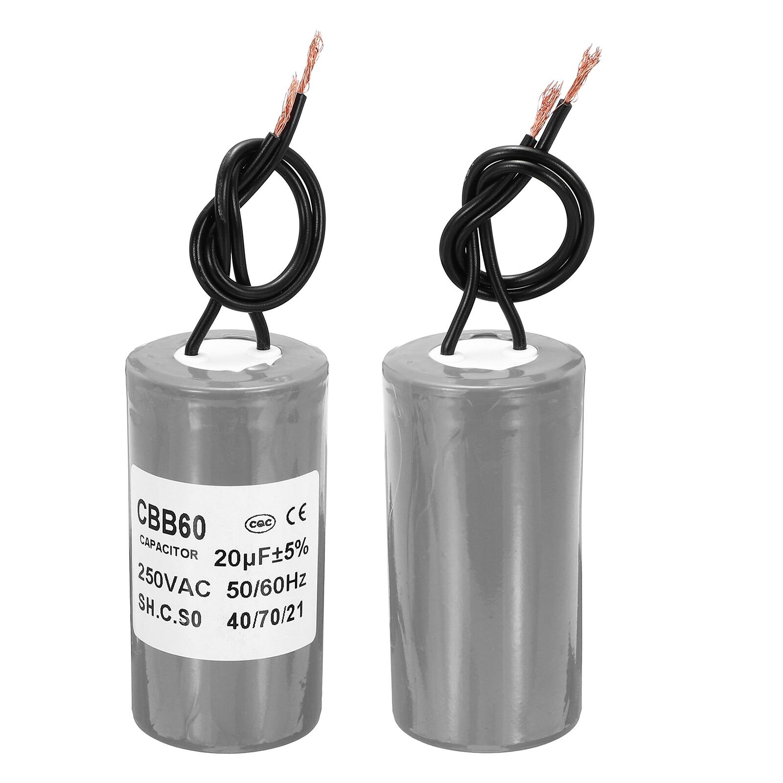 CBB60 CAPACITOR 20µF±5% 250VAC 50/60Hz SH.C.SO 40/70/21