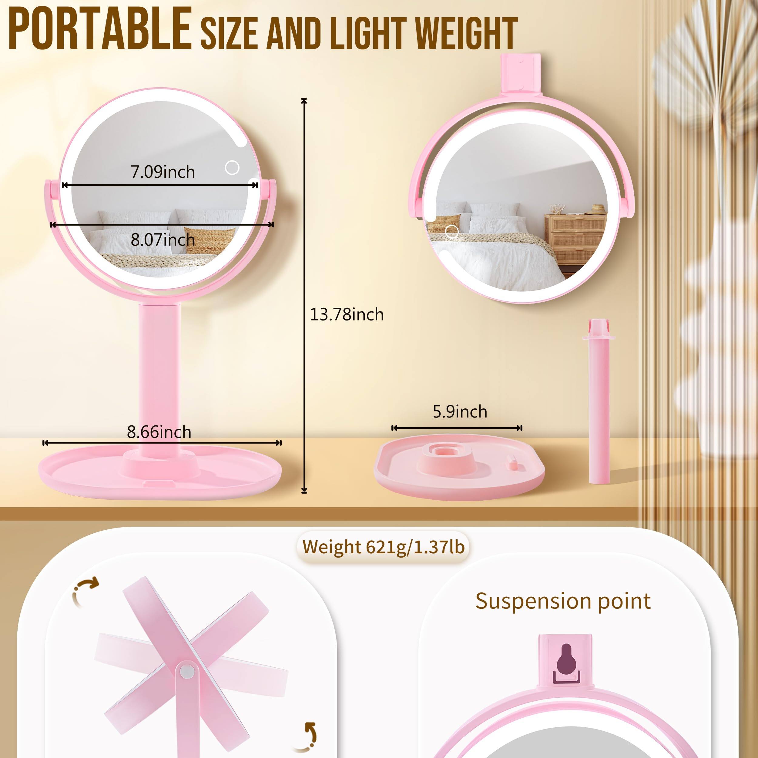 PORTABLE SIZE AND LIGHT WEIGHT

- 7.09 inch
- 8.07 inch
- 13.78 inch
- 8.66 inch
- 5.9 inch

Weight: 621g/1.37lb

Suspension point