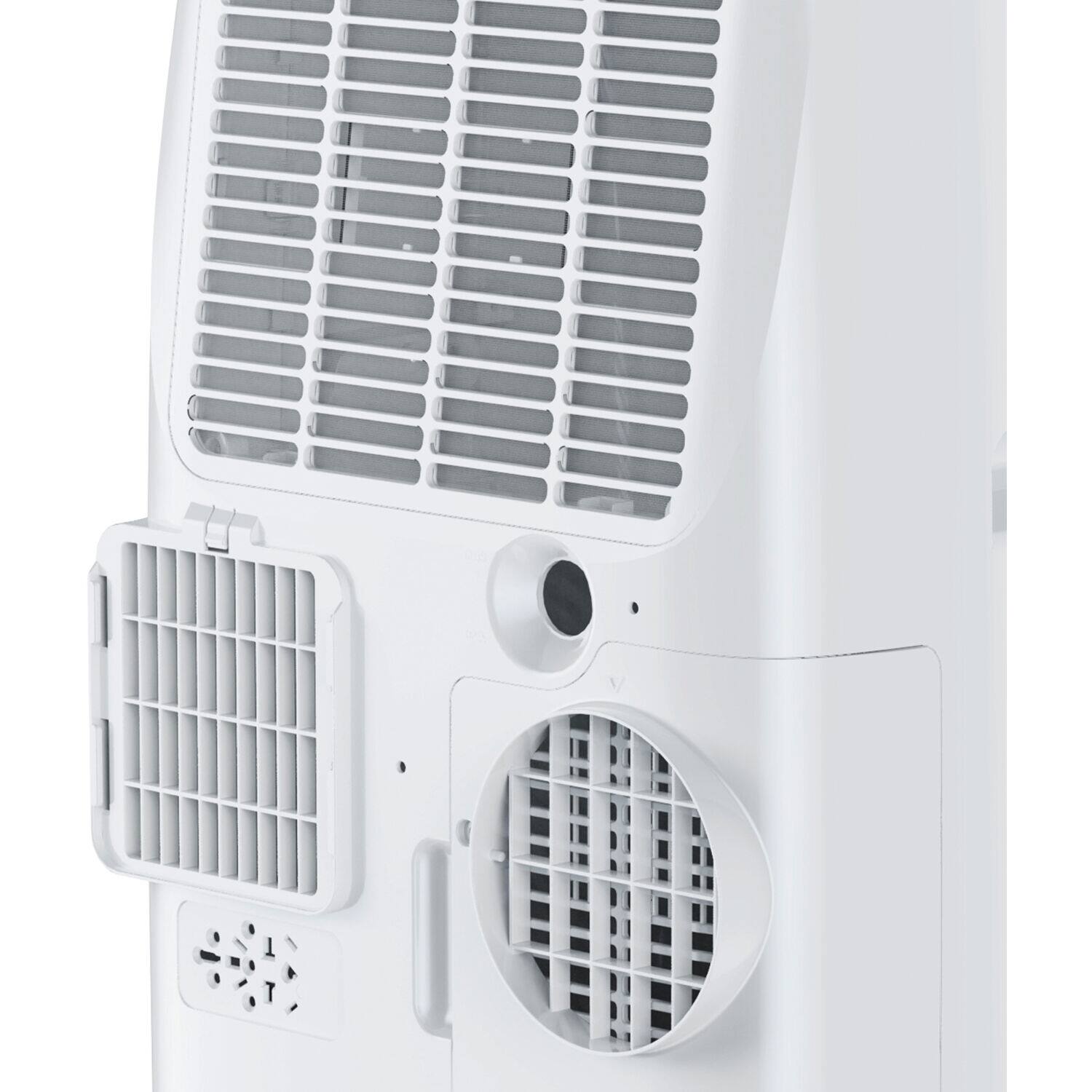 Alt View 4. TCL - Q-Series 450 Sq. Ft. Smart Inverter Portable Air Conditioner - White.