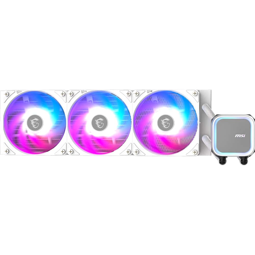 MSI - MAG Coreliquid A13 360 AIO ARGB CPU Liquid Cooler CLA13360WT - White