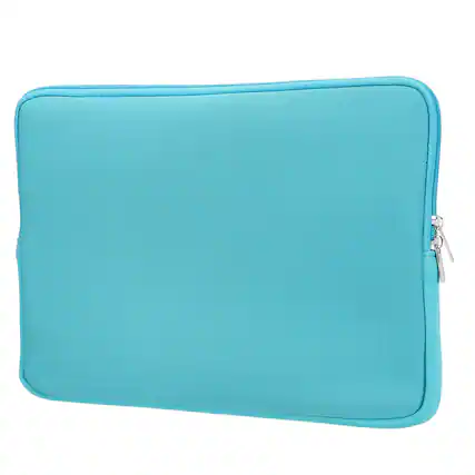 Front. Unique Bargains - Laptop Case - Polyester Computer Sleeve Carrying Bag, Waterproof Protective Cover for 14" Notebook - Blue.