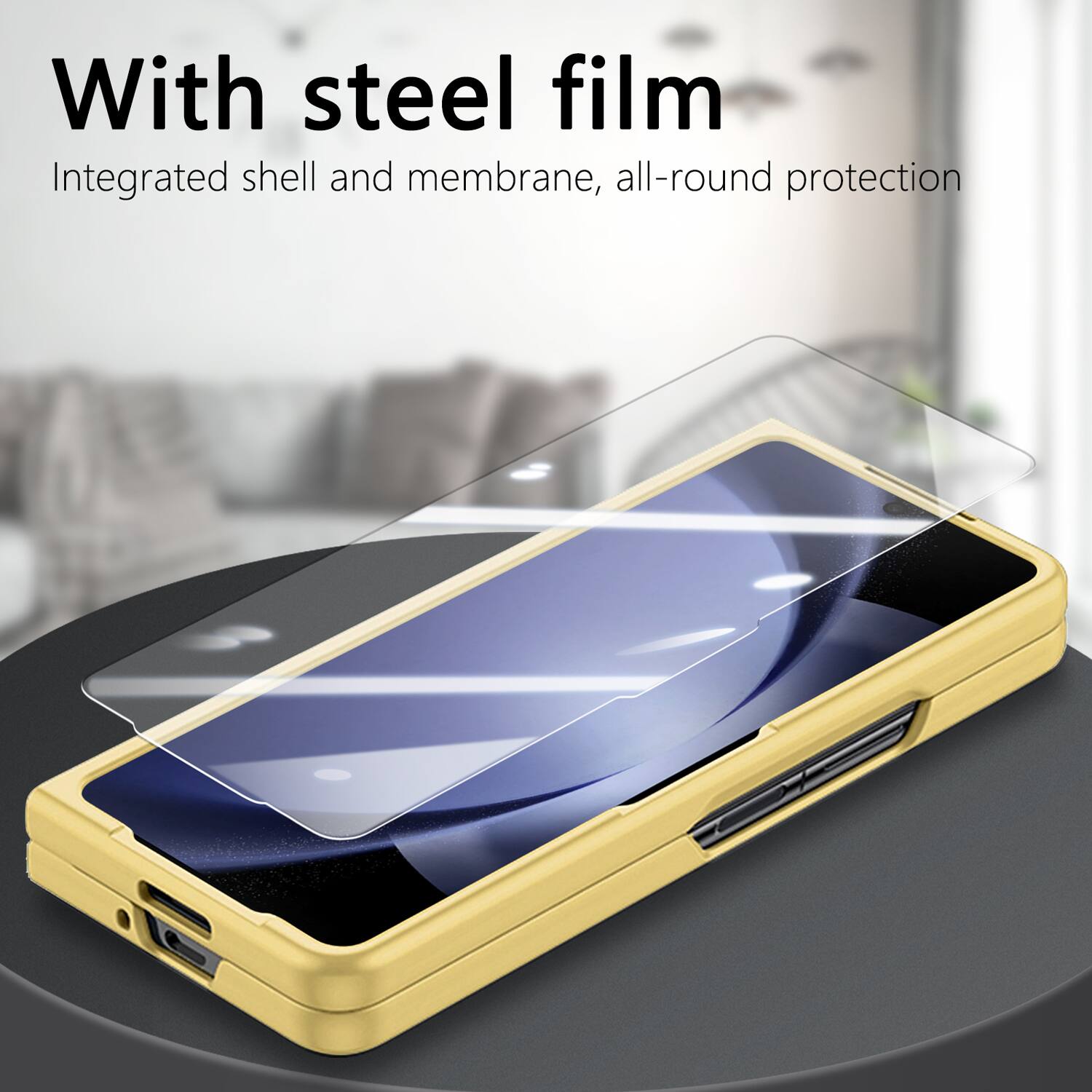 With steel film  
Integrated shell and membrane, all-round protection