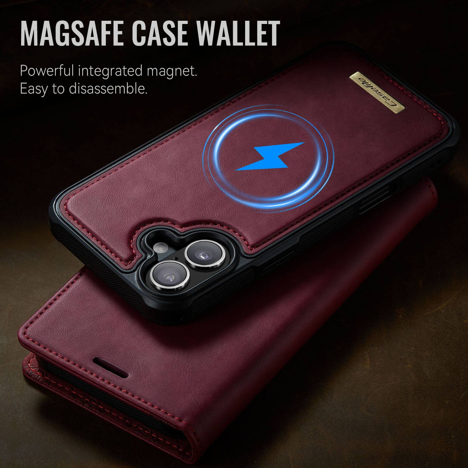 MAGSAFE CASE WALLET

Powerful integrated magnet.  
Easy to disassemble.