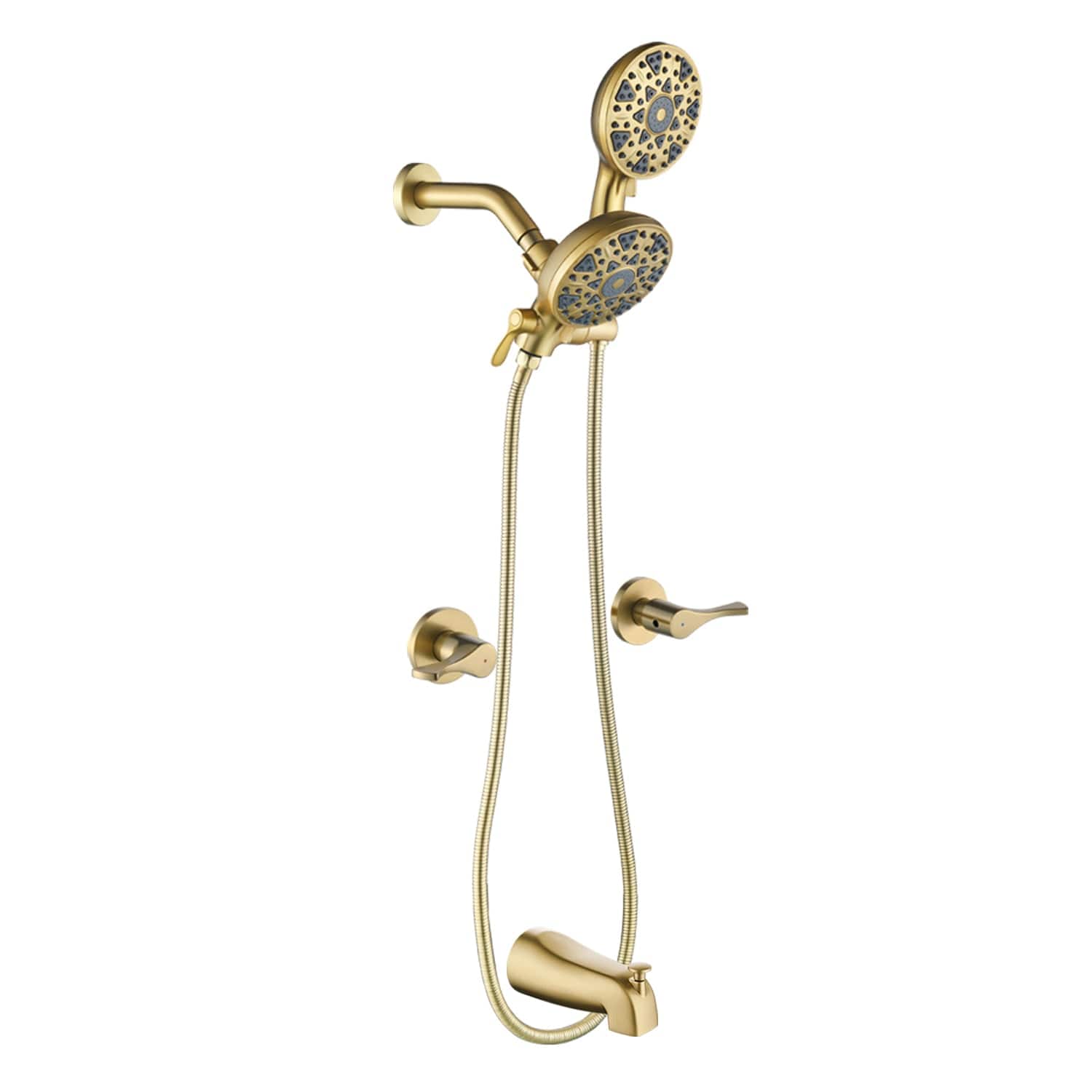 Photos - Shower System Dual Boyel Living - Shower Set with  Handle Control 6 Function  Shower Heads and Tub Spout - Brushed Gold BL88073BG 