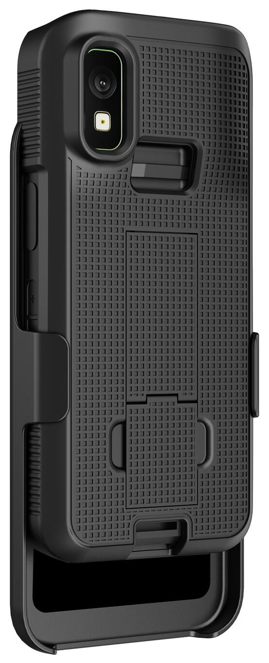 Alt View 9. Nakedcellphone - Combo for Zebra TC501 Mobile Computer Scanner - Case with Stand and Belt Clip Holster - Black.
