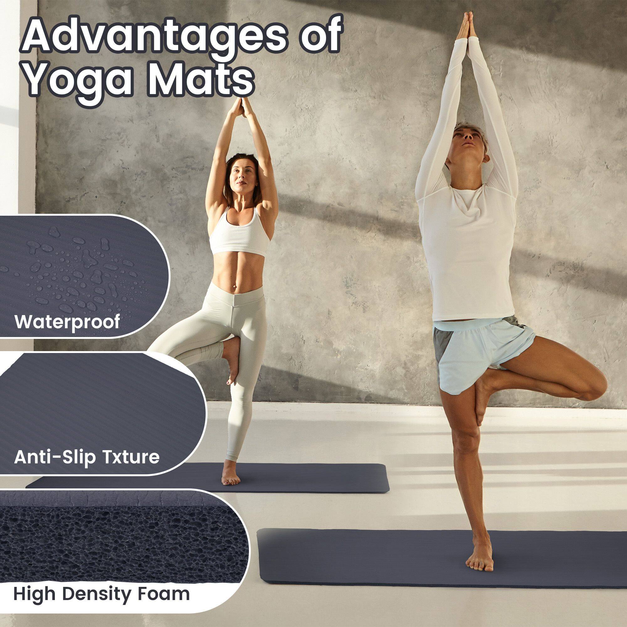 Advantages of Yoga Mats

- Waterproof
- Anti-Slip Texture
- High Density Foam