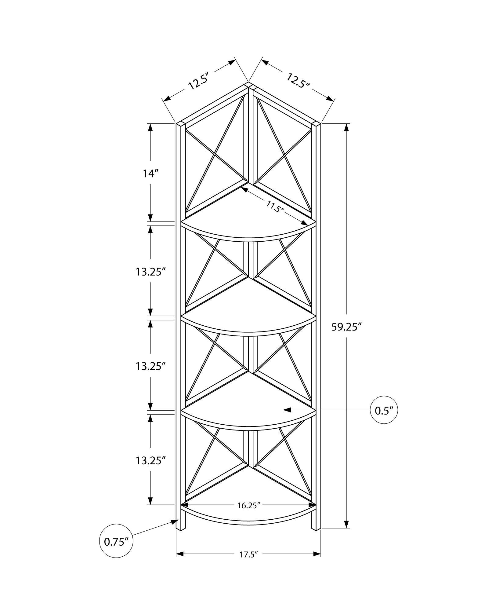 12.5" 12.5" 14" 11.5" 13.25" 59.25" 13.25" 0.5" 13.25" 16.25" 0.75" 17.5"