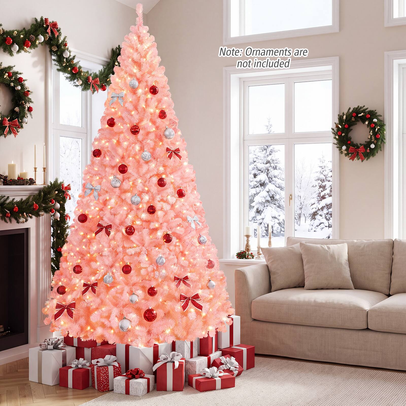 Note: Ornaments are not included