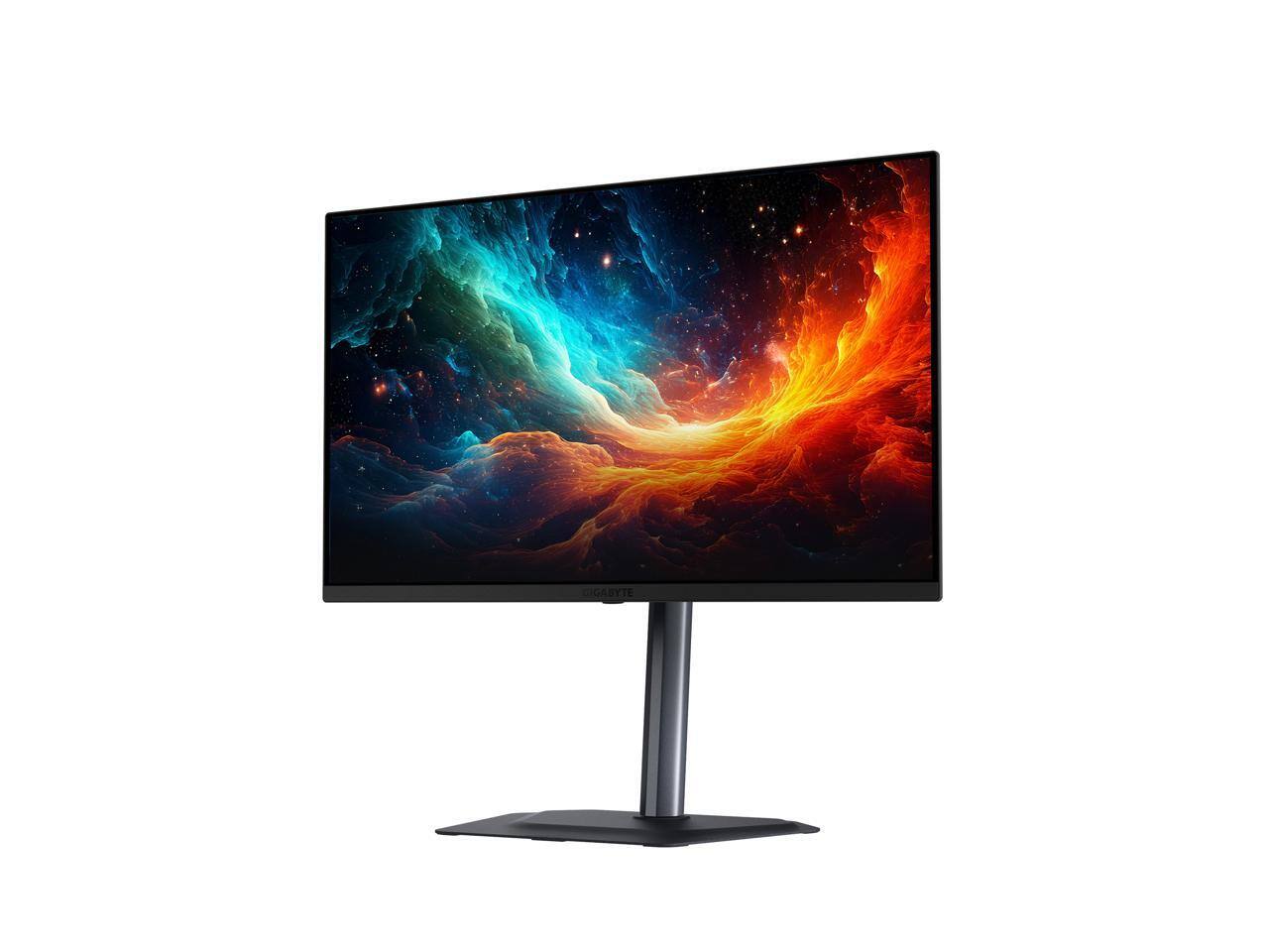 Alt View 1. GIGABYTE - GIGABYTE MO27U2 27" QD-OLED UHD Gaming Monitor 240Hz 0.03ms AMD FreeSync/G-SYNC Type C KVM HDMI DP Black.