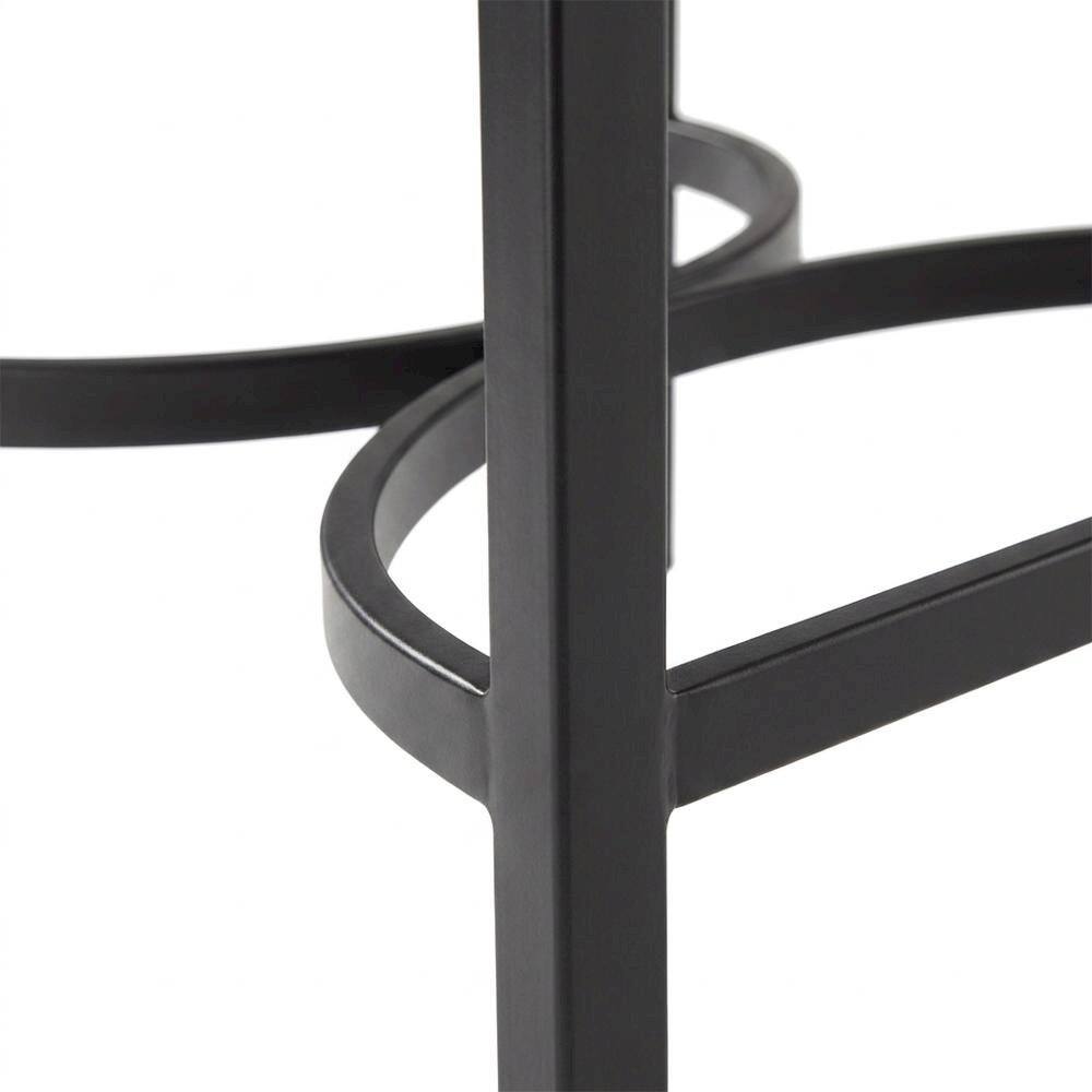 Front. FurniFact - Counter Height Bar Stool Set with Plush Upholstery and Wooden Legs - Gray.
