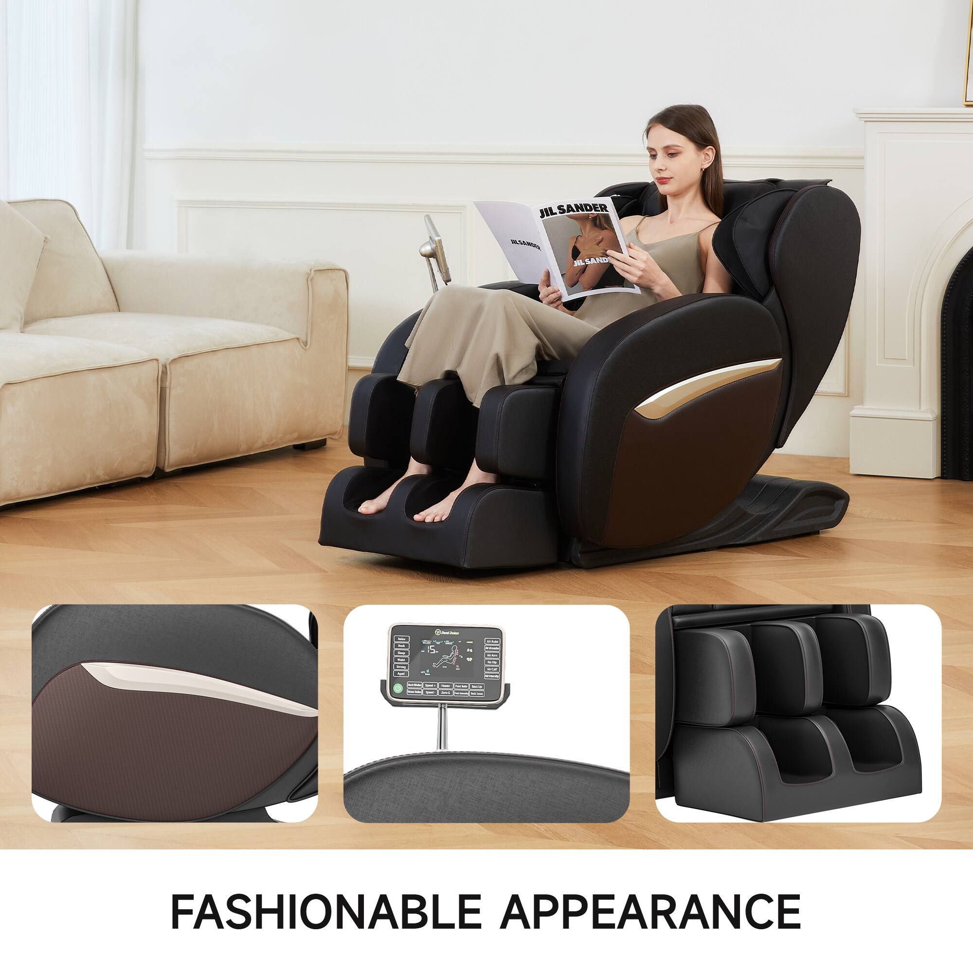 JIL SANDER  
HAWA AND  
I DAEODA  
I S FASHIONABLE APPEARANCE  

FASHIONABLE APPEARANCE