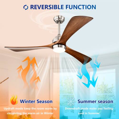 REVERSIBLE FUNCTION

Winter Season
Updraft mode keeps the room warm by circulating the warm air in Winter

Summer Season
Downdraft mode makes you feel cool in Summer