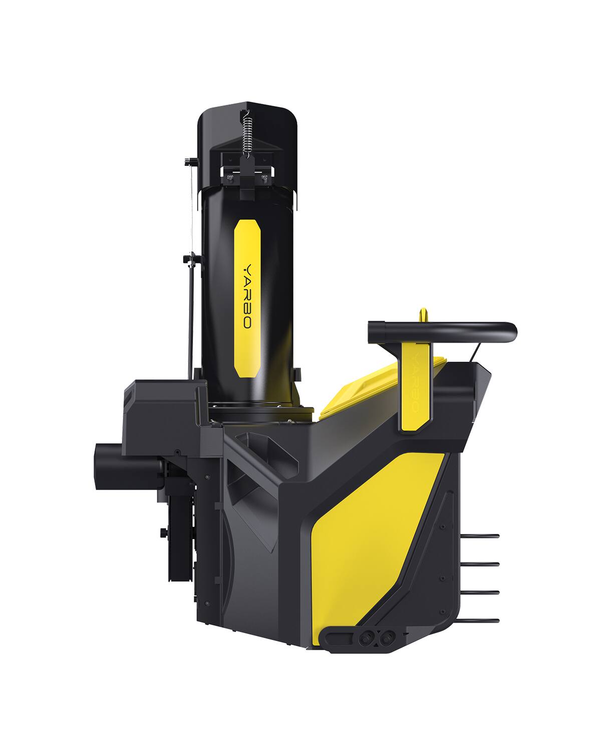 Alt View 3. YARBO - YARBO 2-Stage Snow Blower Module Works with core, 24" Cleaning Width and 12" Intake Height (YARBO Core Sold Separately) - Black.