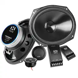 NVX - VSP69KIT 900W Peak (300W RMS) 6x9in V-Series 2-Way Component Speaker System with 25mm Silk Dome Tweeters
