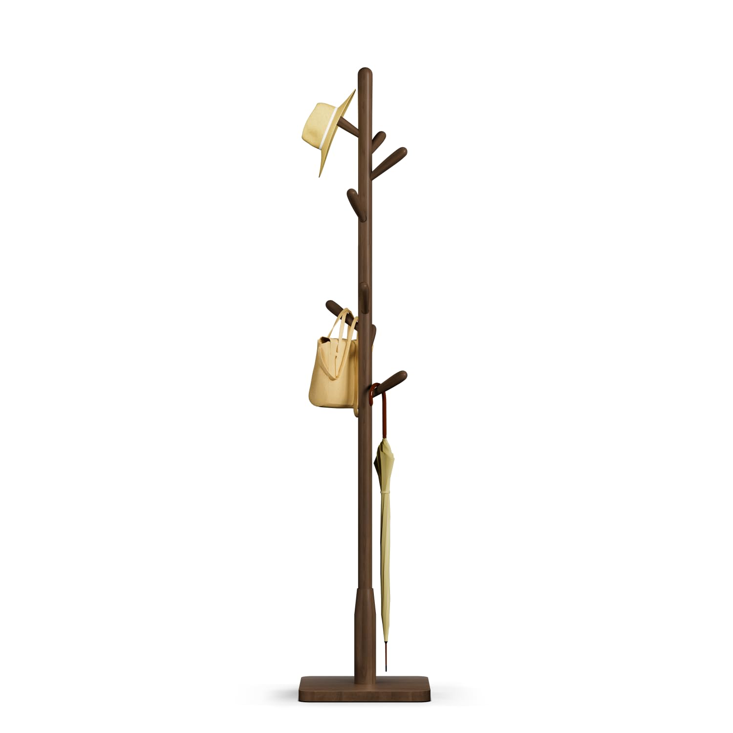 Dark Walnut Square Base