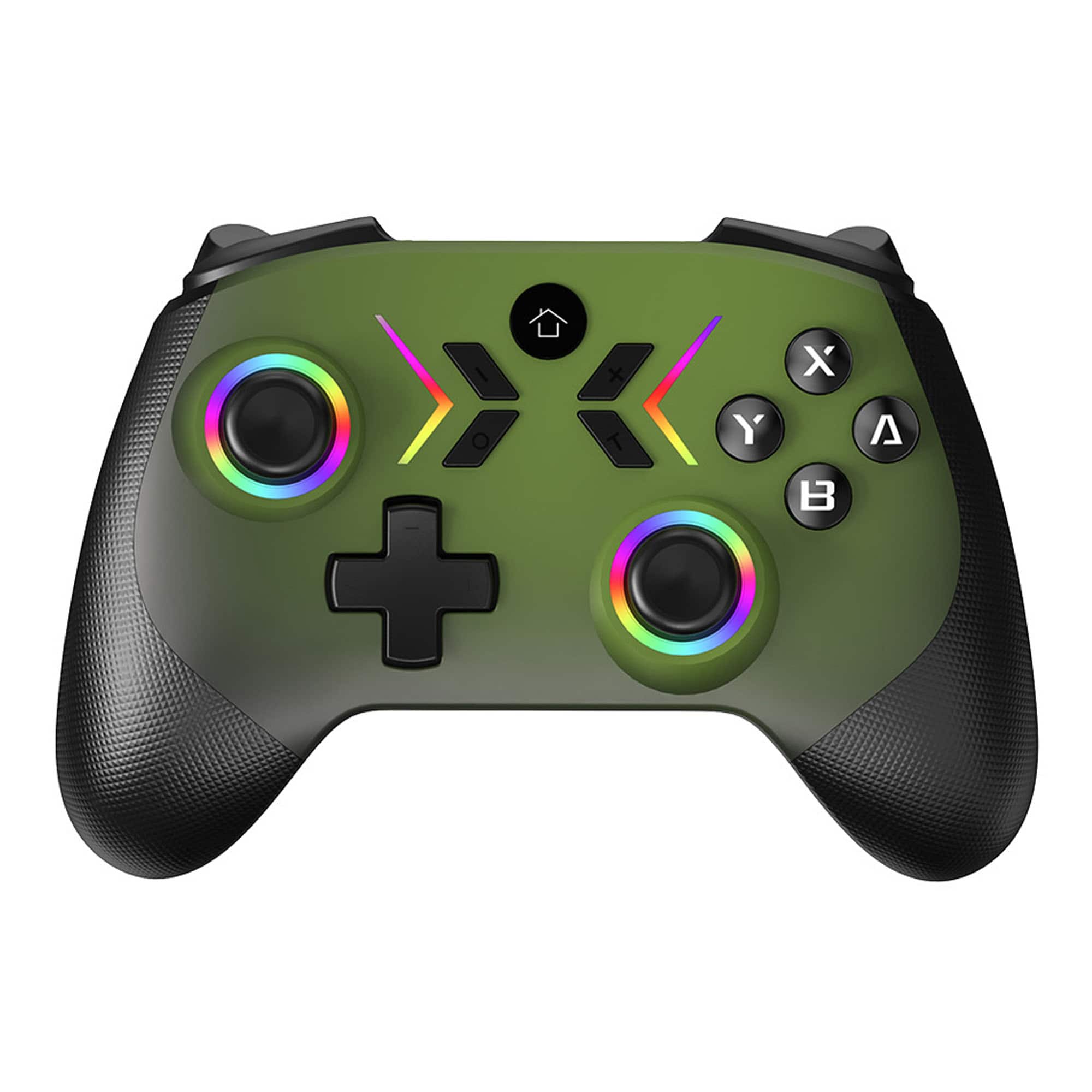 YONWAY - Wireless Bluetooth Game Controller for Switch/Switch PRO/Switch Lite/PC/Mobile, Gamepad - 6-Axis Gyro, Wake-Up Function - Green