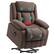 Front. Homcom - Elderly Recliner w/ Lift, Heat & Massage | Remote+USB+Pockets - Brown.