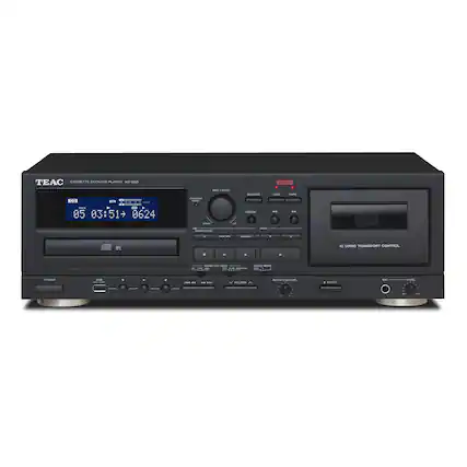 TEAC CASSETTE DECK/CD PLAYER AD-850
- SOURCE
- USB
- TAPE
- REC LEVEL
- POWER
- FOLDER
- PITCH CONTROL
- MIC LEVEL
- ECHO MORE
- REPEAT
- IC LOGIC TRANSPORT CONTROL
- POWER ON/START
- USB
- USER
- CD
- 05 03:51 + 0624