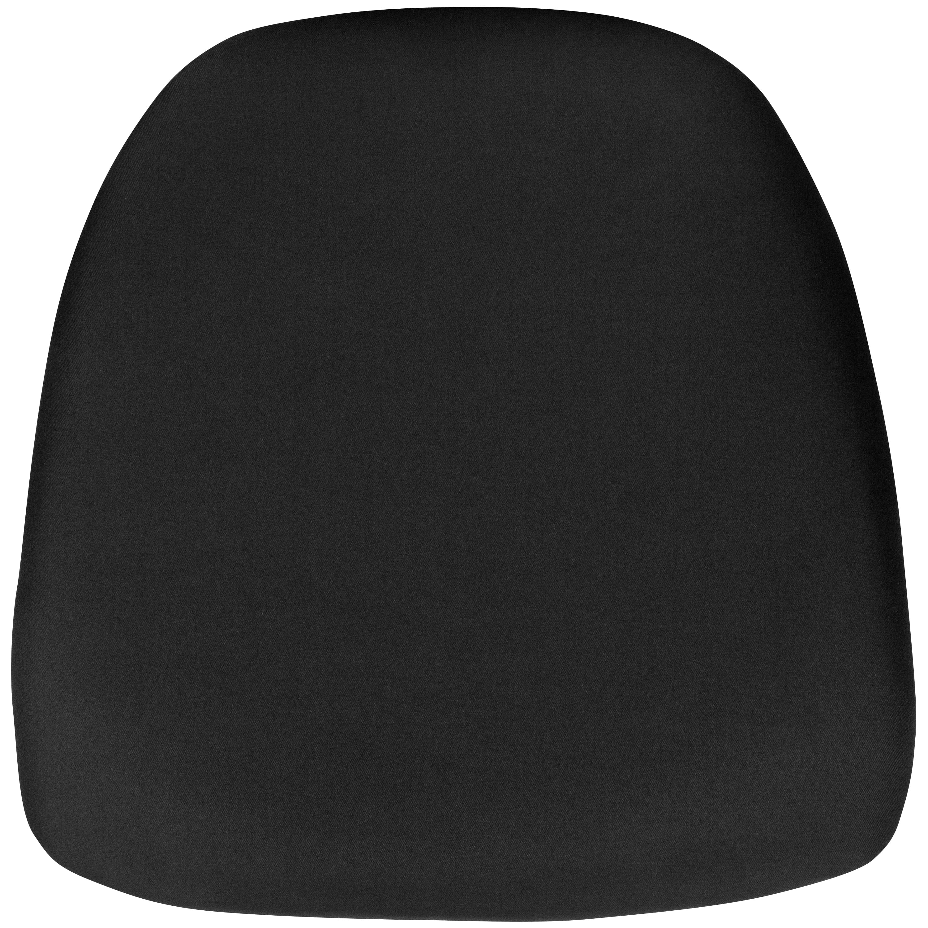 Emma + Oliver - Hard Fabric Chiavari Dining Chair Cushion - Black