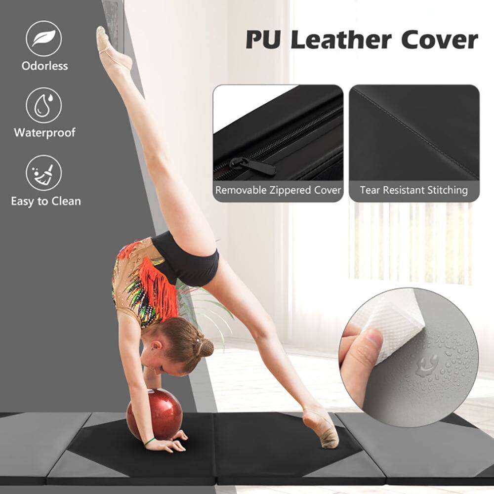 Odorless PU Leather Cover Waterproof Easy to Clean Removable Zippered Cover Tear Resistant Stitching