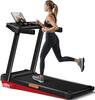 Front. ROBORE - SF10 Treadmill, 12% Incline, 7.5mph Electric Treadmill, Foldable for home, 3.0 HP Motor, LED Display, 300lbs Capacity - Black.