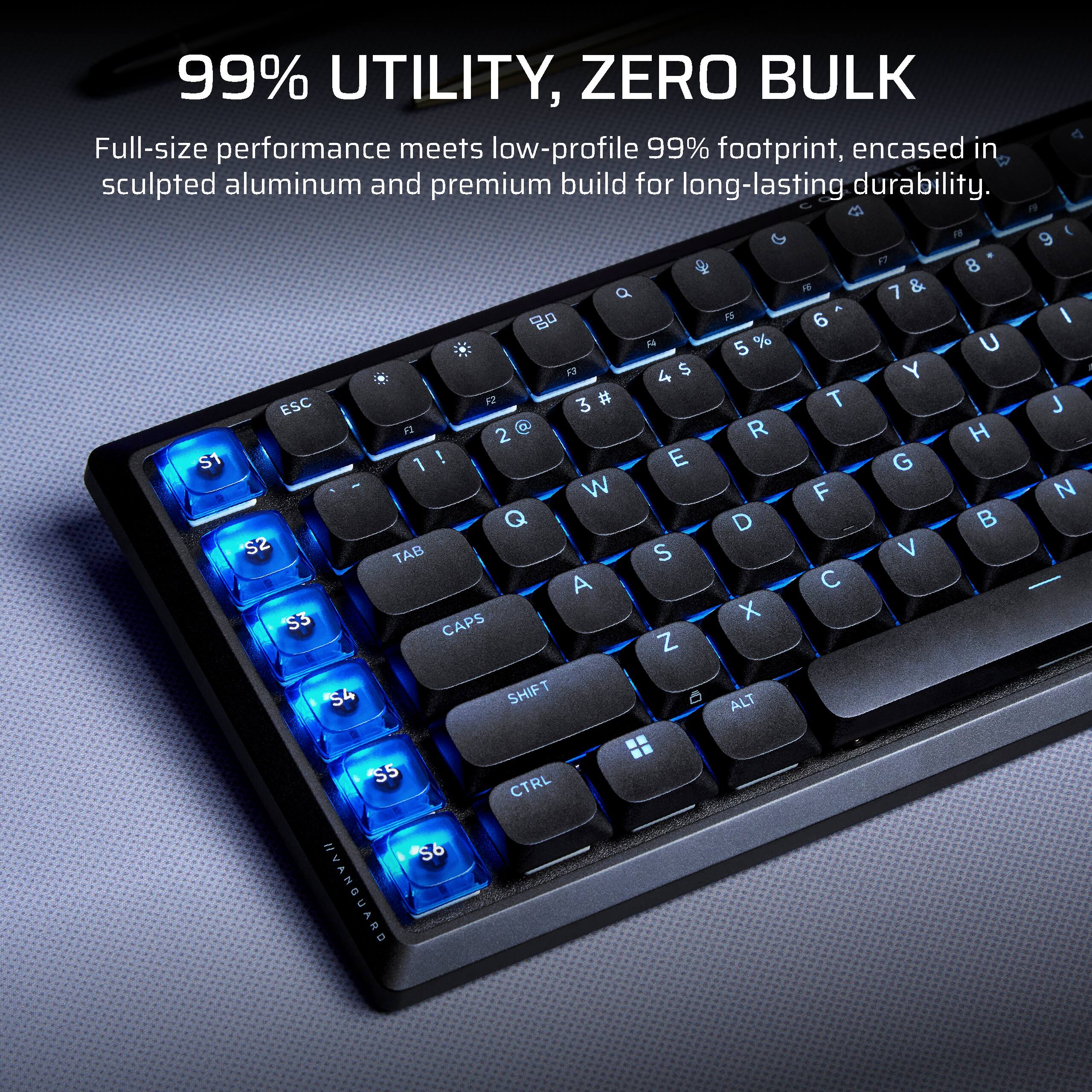 99% UTILITY, ZERO BULK

Full-size performance meets low-profile 99% footprint, encased in sculpted aluminum and premium build for long-lasting durability.