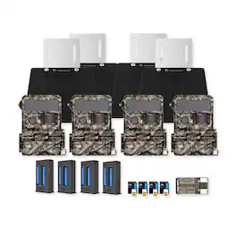 Yellowstone - Y2 Camera Bundle with Battery, Solar Panel, and Accessories (4-Pack)