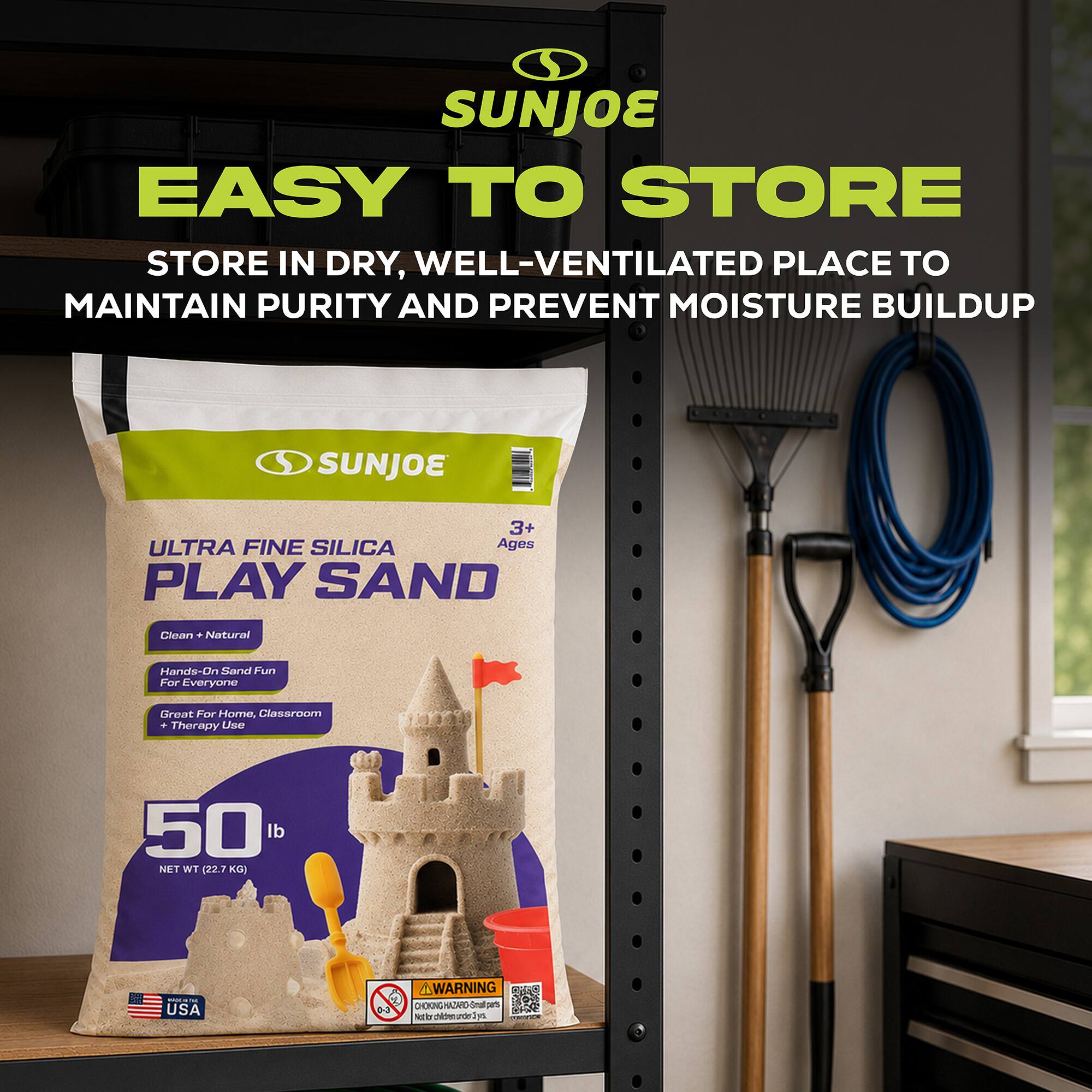 Sun Joe Ultra Fine Silica Play Sand for Sandboxes and Sensory Tables ...