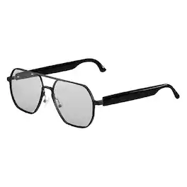 Cluzine - Smart Photochromic Bluetooth Glasses Music Call AI Translation - Black