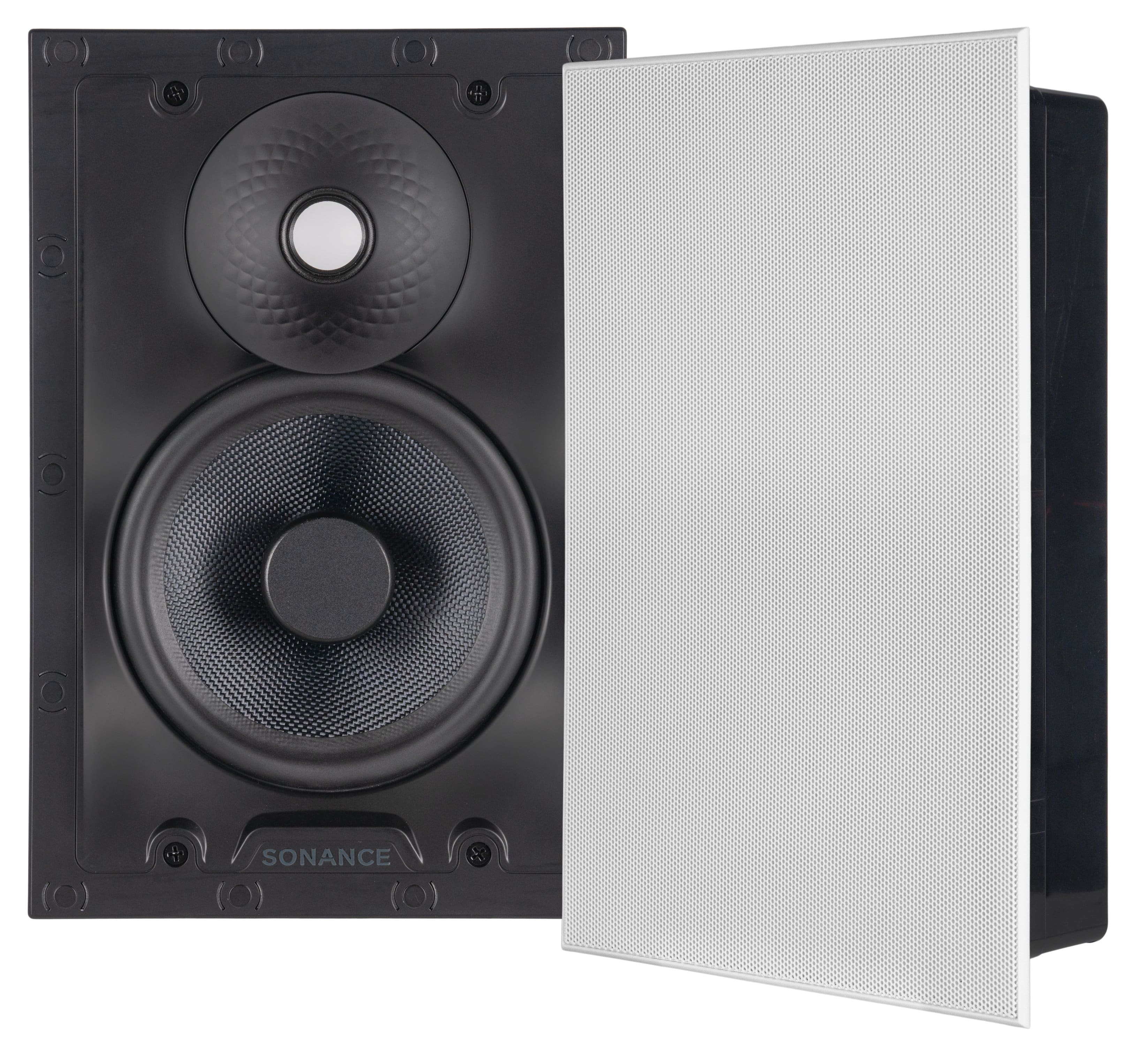 Sonance - VX66 TL RECTANGLE - Visual Experience Series 6.5" 2-Way Thinline In Wall Speakers (Pair) - Paintable White - Front_Zoom