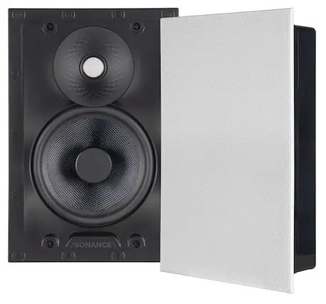 Front. Sonance - VX66 TL RECTANGLE - Visual Experience Series 6.5" 2-Way Thinline In Wall Speakers (Pair) - Paintable White.