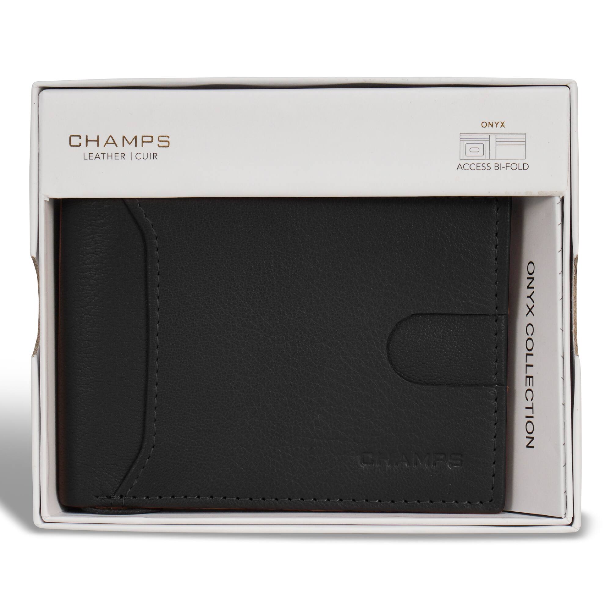 CHAMPS  
LEATHER | CUIR  

ONYX  
ACCESS BI-FOLD  

ONYX COLLECTION