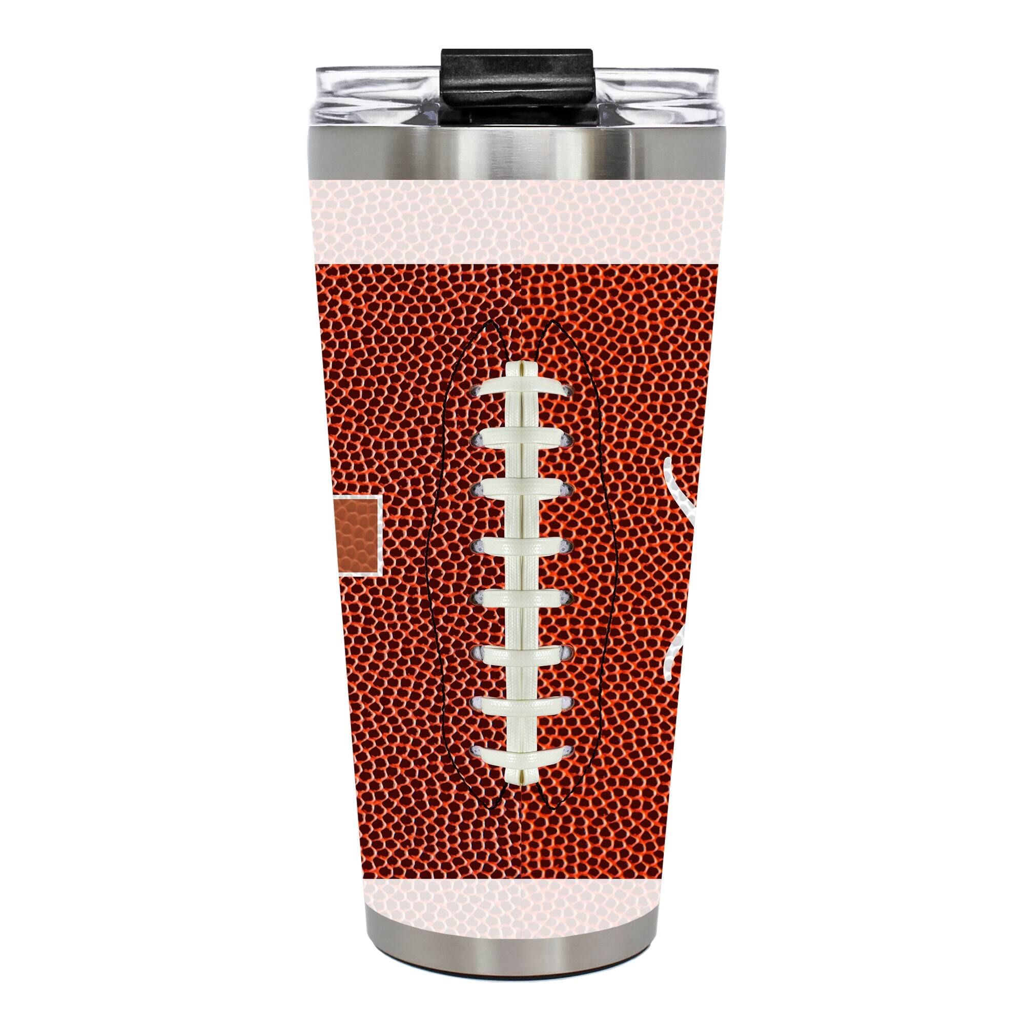 Alt View 2. Great American Products - Texas Longhorns 32oz. Big Slim Game Ball Travel Tumbler - Brown.