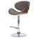 Front. Simpli Home - Marana Bentwood Adjustable Height Gas Lift Bar Stool - Distressed Brown.