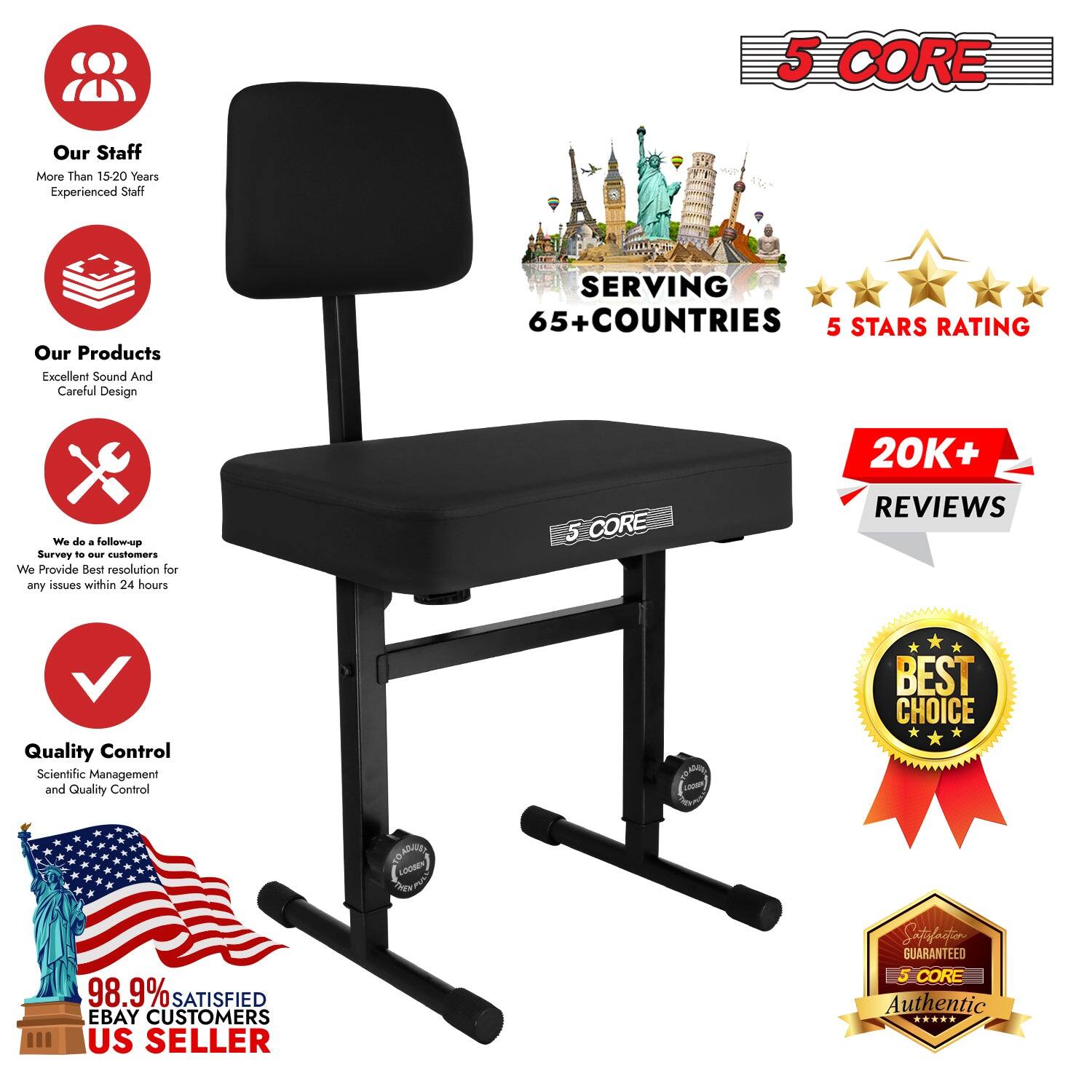 5 CORE

Our Staff
More Than 15-20 Years Experienced Staff

Our Products
Excellent Sound And Careful Design

Serving 65+ Countries
5 Stars Rating

We do a follow-up
Survey to our customers
We Provide Best resolution for any issues within 24 hours

Quality Control
Scientific Management and Quality Control

Best Choice

20K+ Reviews

98.9% Satisfied eBay Customers US Seller

Satisfaito
Guaranteed
5 CORE Authentic