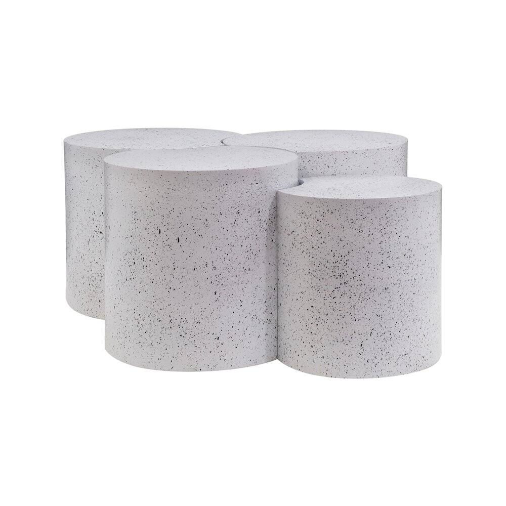 Alt View 1. Meridian Furniture - Dimple White Coffee Table - White.
