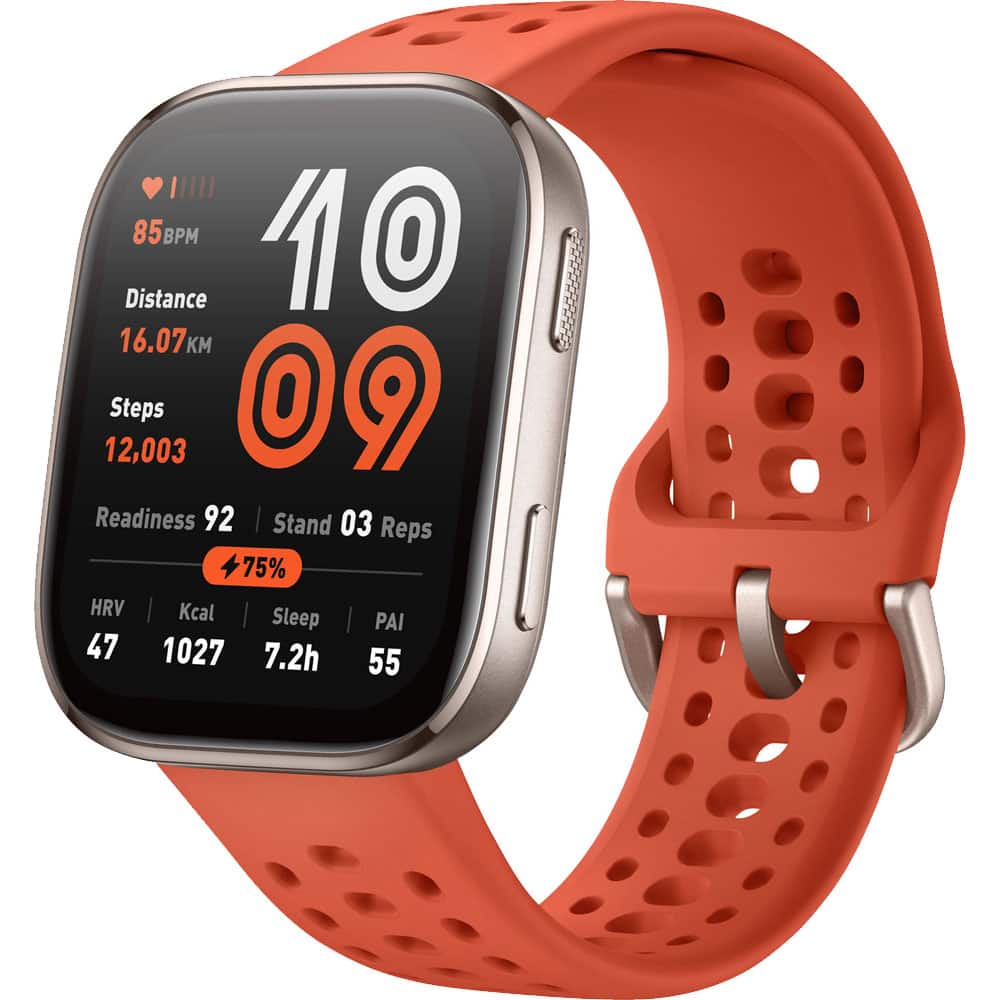 Amazfit - Bip 6 Smartwatch – Red - Red - (2025) - Thumbnail 3