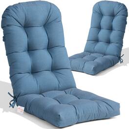 Crestlive Products - Outdoor High Back Adirondack Rocking Chair Cushions Set of 2 - Blue