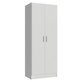 Madesa - Garage Pantry Storage Cabinet 2 Doors with 4 Utility Shelves 23"L Wooden Organization Unit for Garage - White