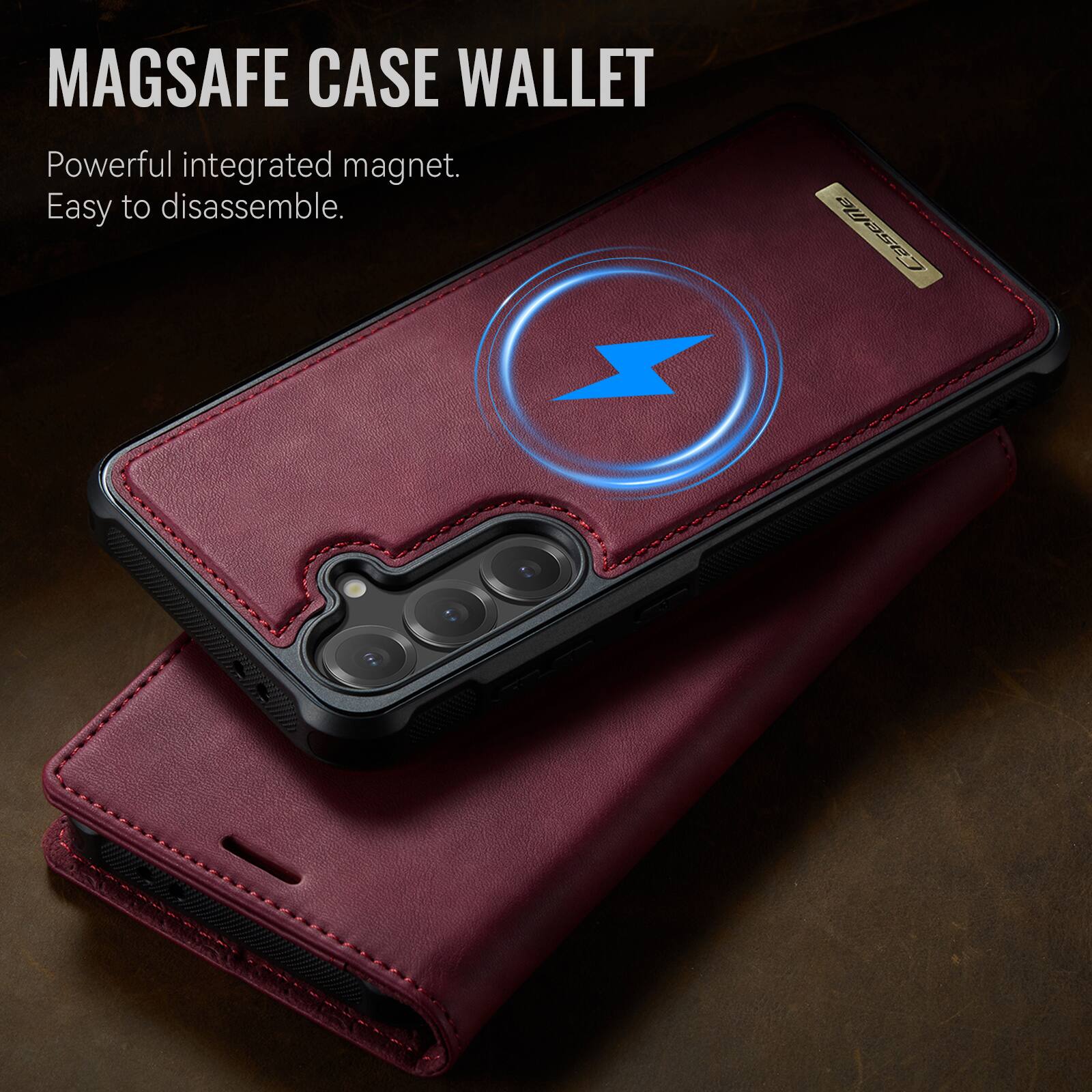MAGSAFE CASE WALLET  
Powerful integrated magnet.  
Easy to disassemble.