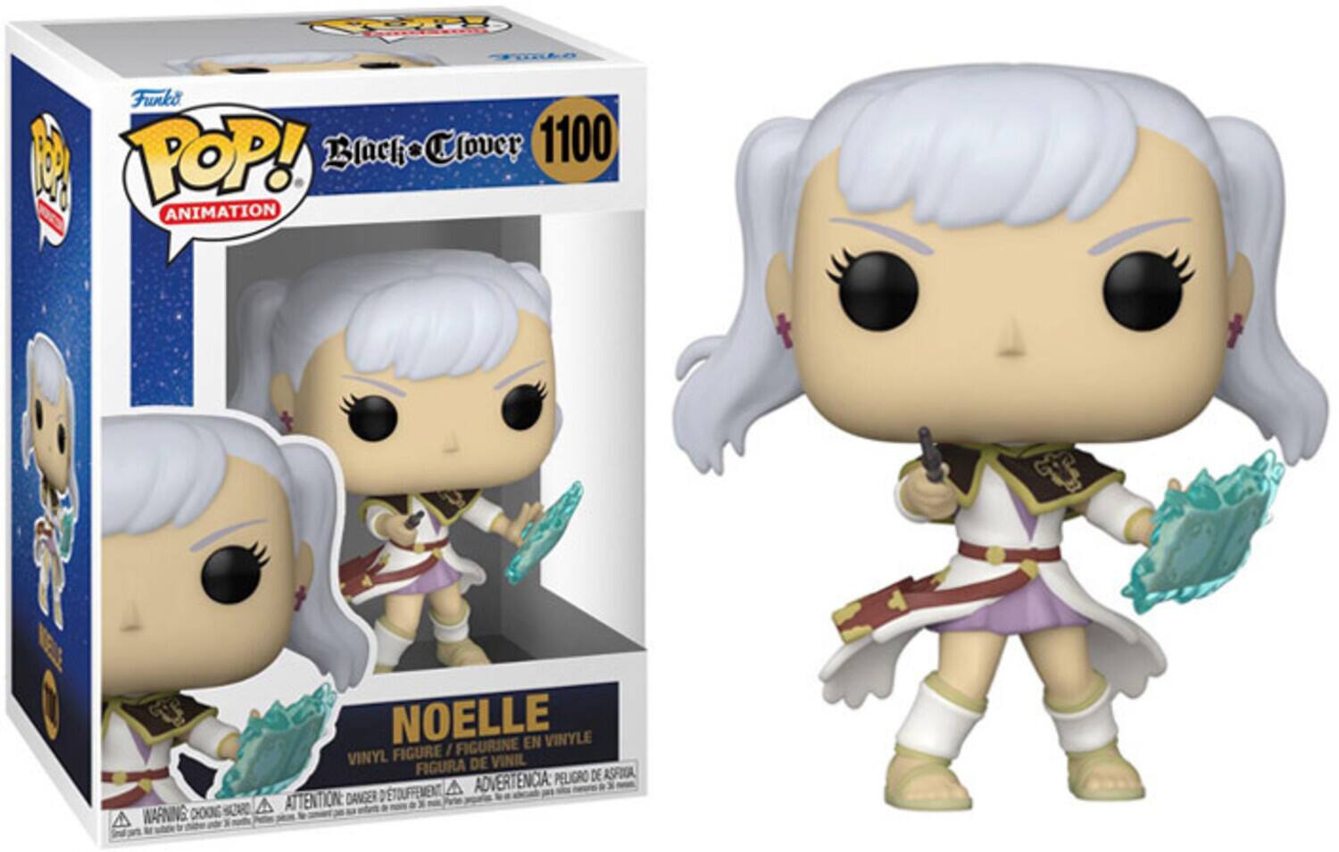 FOe Lo Funko POP! Black Clover 1100 2 ANIMATION NOELLE EN VINYLE FIGURE / FIGURINE VINYL DE VINIL FIGURA DE ASFUGA ADVERTENDA PELIGRO ATTENTIONE DANGER DETOUFFEMENT CHON sORe A A WARNING